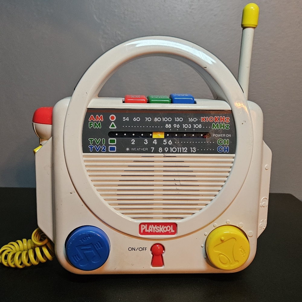 Vintage 1991 Playskool Sing Along AM/FM/TV Radio PS-240 Tested works